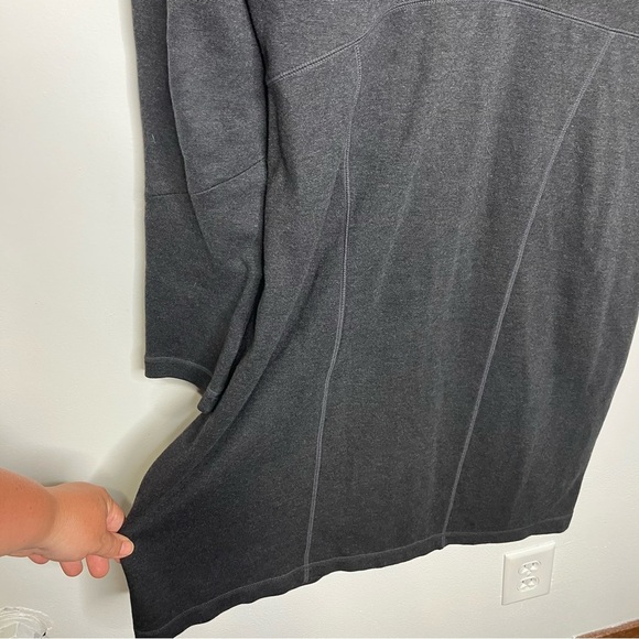 Athleta Cassidy half zip dark gray dress long sleeve women’s size large tall - Picture 8 of 10